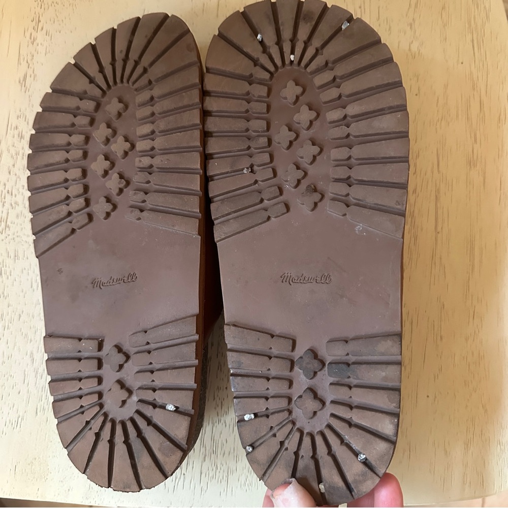 Madewell Brown Leather Clog Mules - Picture 9 of 10